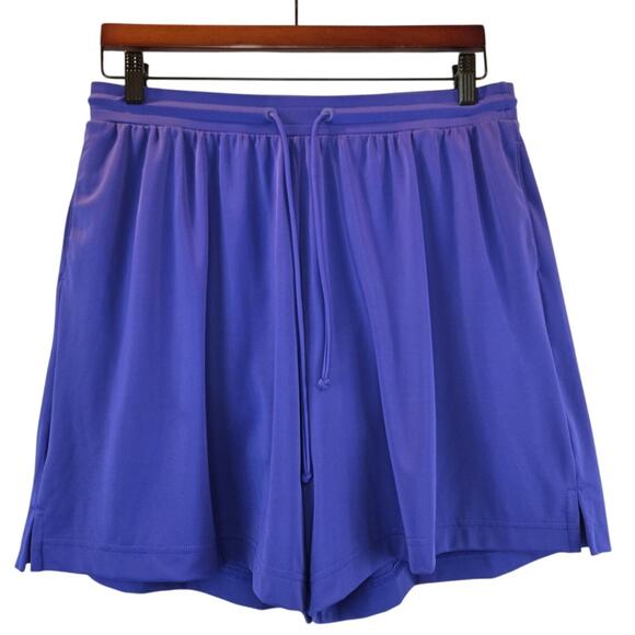 L.L. Bean BeanSport Swimwear Pull-On Nylon 5" Shorts Cobalt Blue Womens Medium - Picture 1 of 9